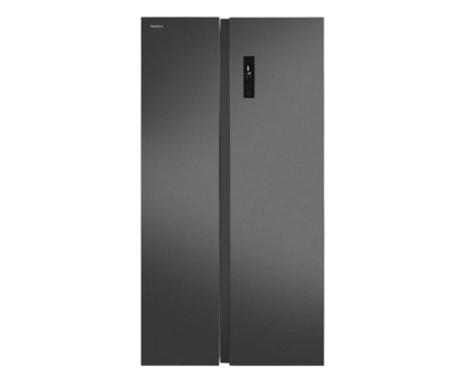 Lodówka i zamrażarka Lodówka Amica FY5119.3DFBX Side by Side No Frost 177cm Czarna Kostkarka Twistowa 562L